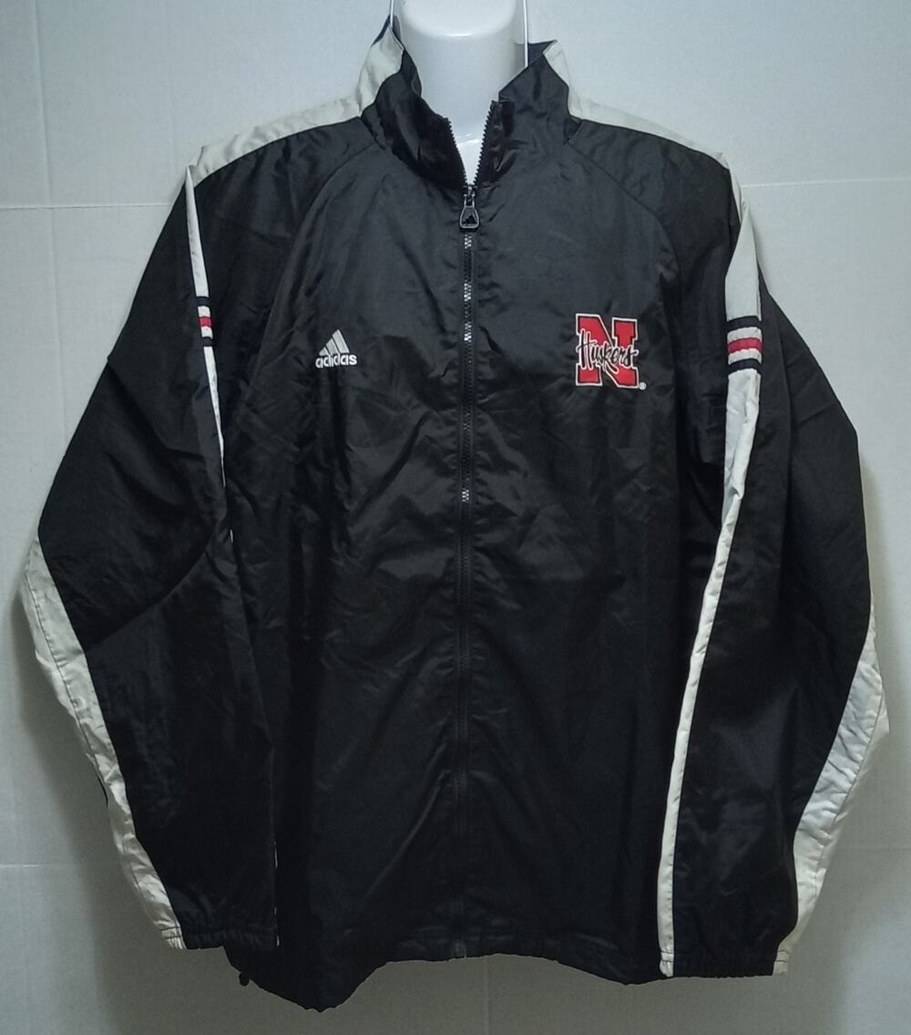 Vintage Nebraska Cornhuskers Adidas Black Full Zip Light Jacket XL